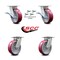 Service Caster 6 Inch Kingpinless Poly on Aluminum Wheel Caster Swivel Locks 2 Brakes SCC, 4PK SCC-KP30S620-PAR-SLB-BSL-2-BSL-2 - alternate 5